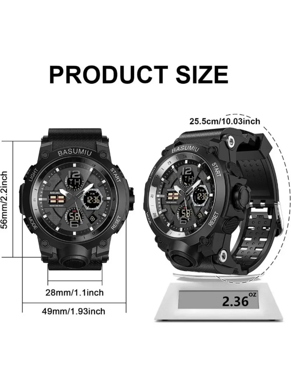 Waterproof Military Digital Sports Watch for Men - Durable, Stylish & Functional